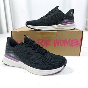 Ryka Myriad Women's Walking Sneaker Sz 5M Re-Zorb Lite Anatomical Insole Black